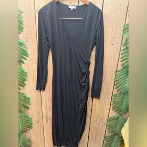 Good American Black Long Sleeve Dress